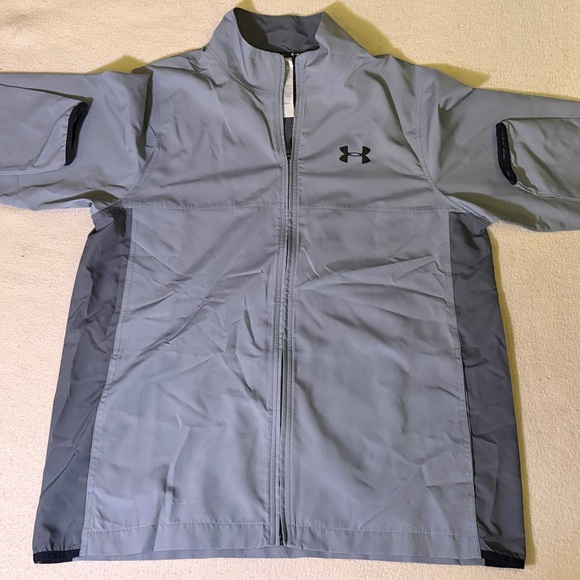 Under Armour Other - Under Armour Light Gray Zip-Up Jacket